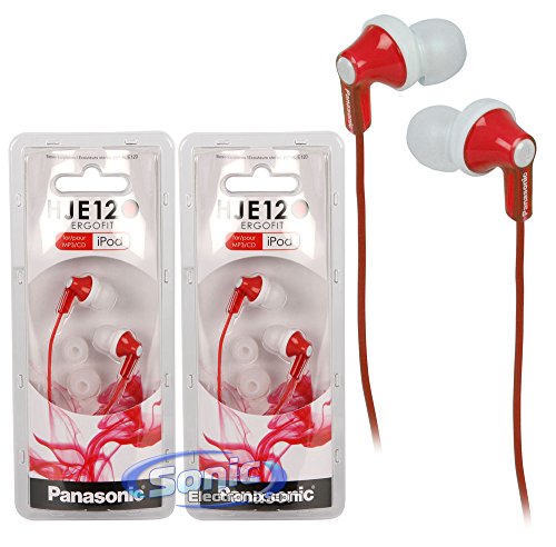 Panasonic RP-HJE120 Red 2-Pack