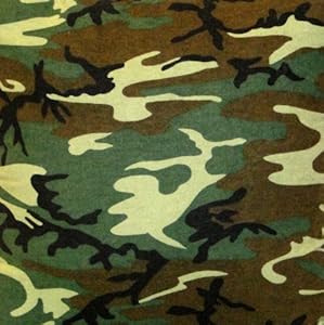 fabric camo army cotton yard nuangel america poly blend