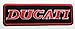 Ducati Patches (Red&black) 12x3.7 Cm Motorcycle Biker Patch Iron on Patch / Embroidered Patch This Appliques Are Great for T-shirt, Hat, Jean ,Jacket, Backpacks.