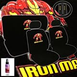 12 Piece Auto Interior Gift Set - 2 Iron Man Design Front Universal Size Low Back... by Yupbizauto