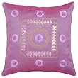 Decorative Handmade Cushion Cover / Pillow Sham With Gold Stitch Design - Purple