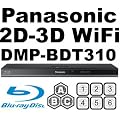 PANASONIC 3D CODEFREE DMP BDT-310 Wi-Fi 2D/3D Effect & 2 HDMI Ports MultiZone Region Code Free DVD 012345678 PAL/NTSC Blu Ray Zone A/B/C. DivX XviD AVI and MKV Playback and Support. 100~240V 50/60Hz comes with EU & UK plugs (Free HDMi Cable)