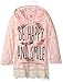 Beautees Girls' Big Hoody W/Be Happy Scrn
