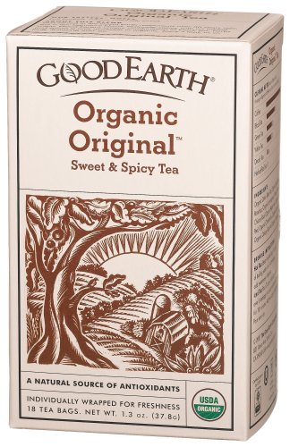Good Earth Organic Original Sweet And Spicy Tea, Black Tea And Herbal Blend, 18 Count Tea... by Good Earth
