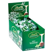 Lindt Lindor Truffles Mint Dark Chocolate, 120-Count Box