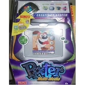 PURPLE Pixter Multi-Media Creativity System BONUS Sponge BOB Video Software by Fisher-Price