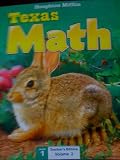 Houghton Mifflin Texas Math: Grade 1; Teacher's Edition (Volume 2)