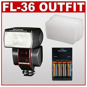 Click here to buy Olympus FL-36 Electronic Flash + Sto-Fen Omni-Bounce Diffuser + NiMH Rapid Charger + Rechargeable... by Olympus.