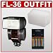 Olympus FL-36 Electronic Flash + Sto-Fen Omni-Bounce Diffuser + NiMH Rapid Charger + Rechargeable Batteries - for Olympus Evolt E300, E330, E410, E500 & E510