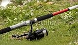 Spinning Fishing Reel Compare Prices Wallmonkeys Peel and Stick Wall Decals - Fishing Pole and Spinning Reel Resting on the Grass - 18