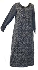 Embroidered Slit Rayon/Velvet Maxi Dress 