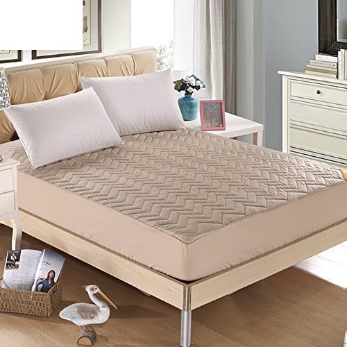 Single piece quilted bed Mikasa/ solid bed skirt-B 150x200cm(59x79inch)