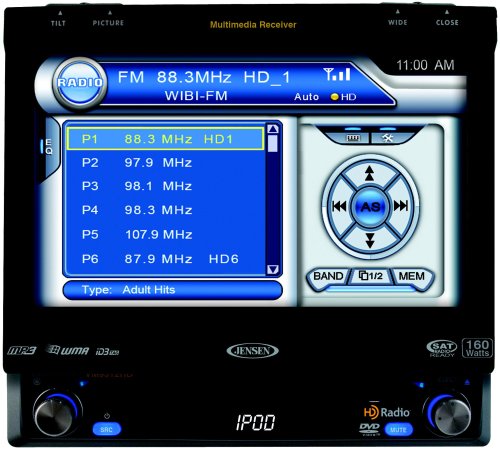 Jensen VM9312HD Multimedia Receiver with 7-Inch Touch Screen and HD Radio Tuner (Black) under The Car toys Store