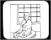 Decorated Mouse Pad with man, 