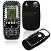 Silicone Skin Phone Cover Palm Pre Sprint Black with Crystals Protector Case