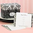 Damask Shower Invitations & Recipe Box Gift Set