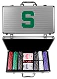 Michigan State Spartans 300 pc. Poker Game Set - NCAA College Athletics - Fan Shop Merchandise