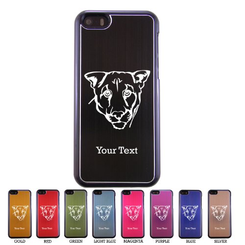 Personalized Engraved Cougar Custom Aluminum Case Cover for Apple iPhone 5C. Contact Seller for Text and Color Request or Leave a Gift Message at Checkout!
