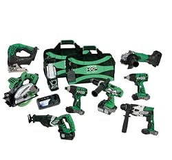 Hitachi KC18DY9L 18-Volt Lithium-Ion 9-Tool Combo Kit