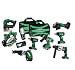 Hitachi KC18DY9L 18-Volt Lithium-Ion 9-Tool Combo Kit