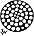 Alps Brass Decorative Shower Stall Drain Replacement Strainer w/Screws 4OD,Oil Rubbed Bronze