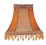 Livex Lighting S135, Shades Traditional Chandelier Clip On Lamp Shade, Tan/Brown Suede, B5515
