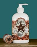 Dolce Mia Barn Star Leathery Western Shea Butter Natural Lotion With Organic Botanicals 12 oz. Pump