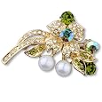 Vintage Dazzling Golden Floweres Brooch & Pins
