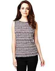 Petite Geometric Print Vest Top
