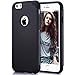 iPhone 6s Case,iPhone 6 Case,[4.7inch]by Ailun,Soft Interior Silicone Bumper&Hard Shell Solid PC Back,Shock-Absorption&Skid-proof,Anti-Scratch Hybrid Dual-Layer Slim Cover[Black]
