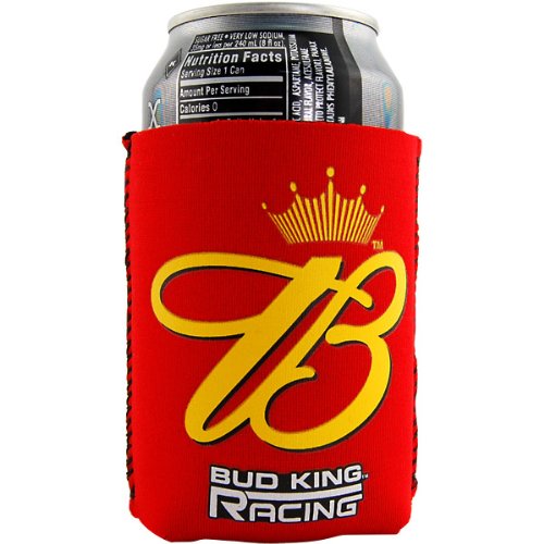 Budweiser Racing Red Beer Can Koozie