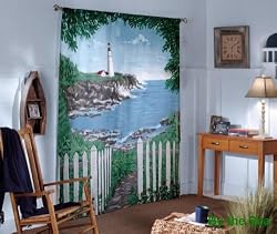 ByTheSeaWindowArtCurtains