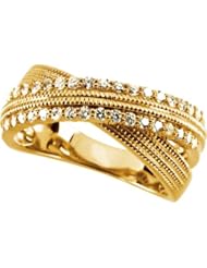 1/2 ct tw Diamond Ring in 14k Yellow Gold - Size 7