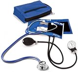 Prestige Medical Premium Aneroid Sphygmomanometer Dualhead Kit, Royal