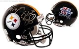 Ben Roethlisberger& Terry Bradshaw & Jerome Bettis Pittsburgh Steelers Autographed SB XL Logo Authentic ProLine Riddell Full-Size Helmet