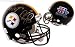 Ben Roethlisberger& Terry Bradshaw & Jerome Bettis Pittsburgh Steelers Autographed SB XL Logo Authentic ProLine Riddell Full-Size Helmet