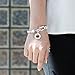 Inspired Silver - Social Worker Braided Bracelet for Women - Silver Circle Charm Bracelet with Cubic Zirconia Jewelry