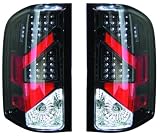 2007-2009 Chevy Silverado Tail Light Assembly (LED Black) (2008 07 08 09) - One Pair(Both Driver and Passenger Sides) - DOT Certified Tail Light