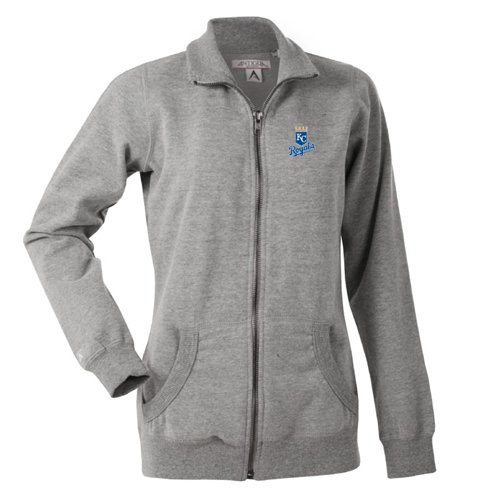 Kansas City Royals Women's Revolution Track Jacket by Antigua - Heather Small