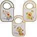 Babycalin - DIS201105 - Le Repas de B�b� - Lot de 3 Bavoirs - Naissance Winnie Doodle Craft - 18 x 29 cm - Fermeture Auto Agrippant