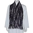 Mens Scarf Rayon Accessory Jacquard Design Muffler 9 x 64 inches (wsmf031)