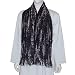 Mens Scarf Rayon Accessory Jacquard Design Muffler 9 x 64 inches (wsmf031)