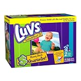 Luvs Premium Stretch Diapers, Size 2 (12-18 Lbs), 228 Diapers