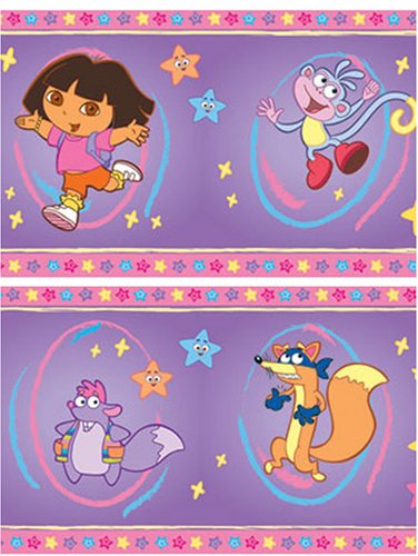 Dora L'Exploratrice papier de mur auto-adhésive 6 x 5m