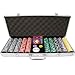 Best Quality 500 15g Clay Laser Las Vegas Chip Set w/ Aluminum Case