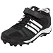 adidas Little Kid/Big Kid Corner Blitz 8 Mid Football Shoe,Black/White/Metallic Silver,12 M US Little Kid