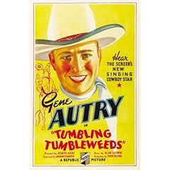 TUMBLING TUMBLEWEEDS - GENE AUTRY - US MOVIE FILM WALL POSTER - 30CM X 43CM