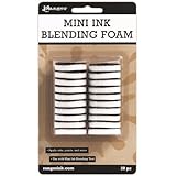 Ranger IBT40972 Mini Ink Blending Replacement Foams 1 in. Round 20-Pkg-For IBT40965