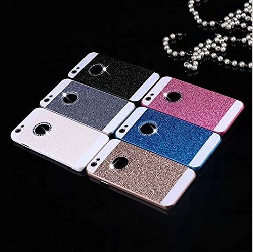 2015 PC Bling Logo Window Luxury phone case Shinning back cover Sparkling case for iPhone 6/6S (Assorted Color) , black