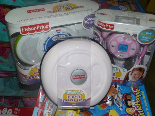 Childrens Toyshop  Toys : Fisher Price Kid Tough Fp3 Song & Story Player - Pink with Kid-tough Fp3 Player Pink Case